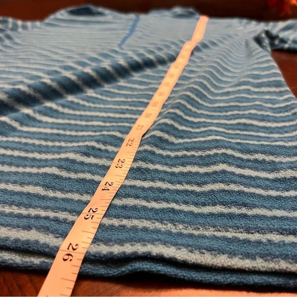 Columbia half zip large blue striped thermal fleece - Picture 11 of 12